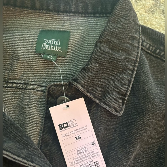 Wild Fable Never Worn Black Jean Jacket - Picture 4 of 4